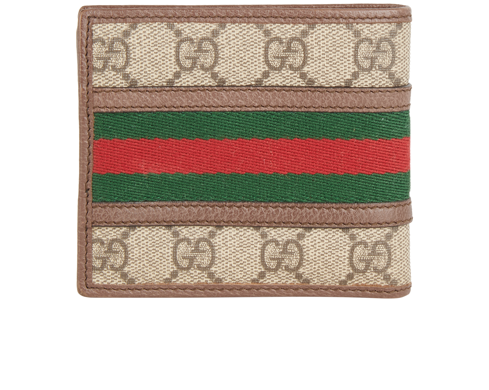 Gucci Ophedia GG Wallet, &pound;195, Accessories, Brown, Canvas/Leather, Back view